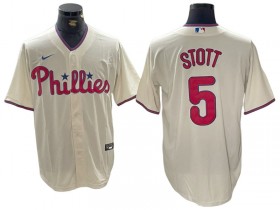 Philadelphia Phillies #5 Bryson Stott Cream Cool Base Jersey