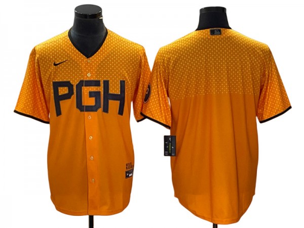 Pittsburgh Pirates Blank Gold City Connect Jersey