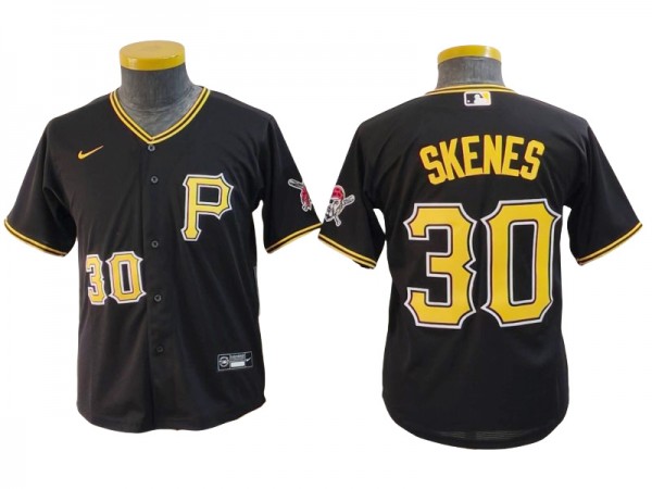 Pittsburgh Pirates #30 Paul Skenes Black Alternate Limited Jersey