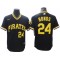 Pittsburgh Pirates #24 Barry Bonds Black Cooperstown Jersey