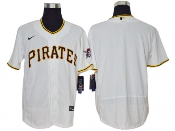 Pittsburgh Pirates Blank White Flex Base Jersey