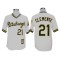 Pittsburgh Pirates #21 Roberto Clemente White Cooperstown Collection Throwback Jersey