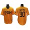 Pittsburgh Pirates #30 Paul Skenes Gold City Connect Jersey