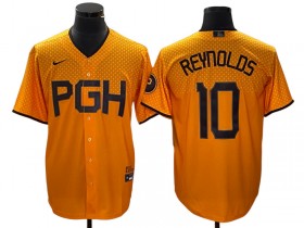 Pittsburgh Pirates #10 Bryan Reynolds Gold City Connect Jersey