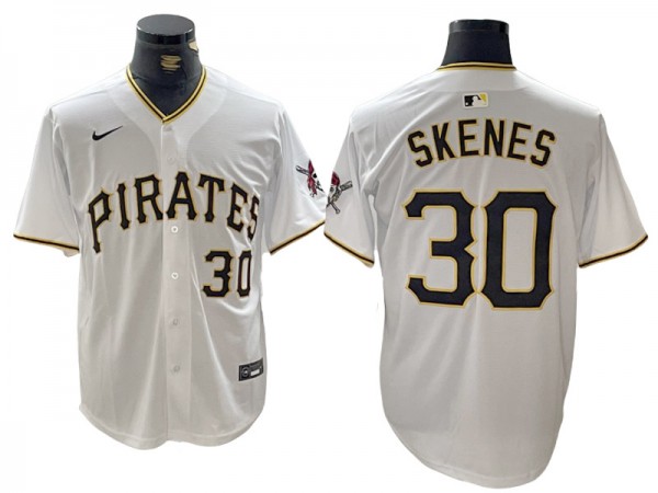 Pittsburgh Pirates #30 Paul Skenes White Home Limited Jersey