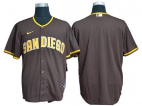 San Diego Padres Blank Brown Road Cool Base Jersey