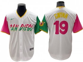 San Diego Padres #19 Tony Gwynn White City Connect Cool Base Jersey