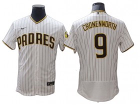 San Diego Padres #9 Jake Cronenworth White Home Flex Base Jersey