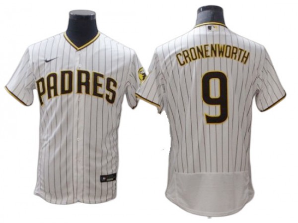 San Diego Padres #9 Jake Cronenworth White Home Flex Base Jersey