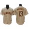 San Diego Padres #13 Manny Machado Sand Alternate Cool Base Jersey