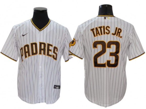 San Diego Padres #23 Fernando Tatis Jr. White Home Cool Base Jersey