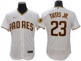 San Diego Padres #23 Fernando Tatis Jr. White Home Flex Base Jersey