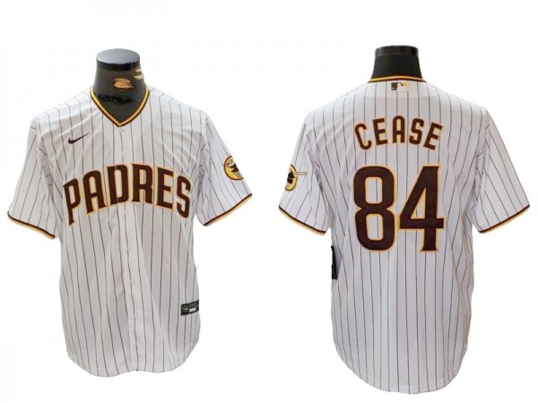 San Diego Padres #84 Dylan Cease White Limited Jersey