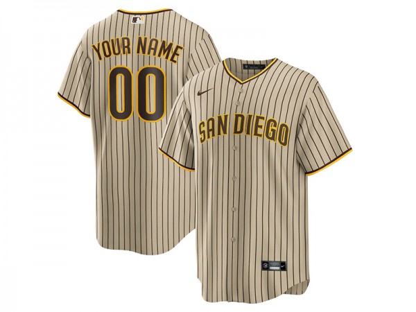 Custom San Diego Padres Cool Base Jersey