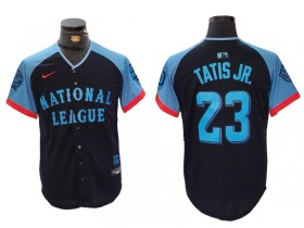 National League #23 Fernando Tatís Jr. Navy 2024 MLB All-Star Game Limited Jersey