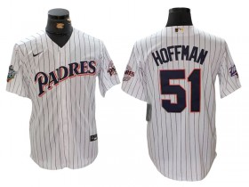 San Diego Padres #51 Trevor Hoffman White Cool Base Jersey