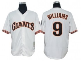 San Francisco Giants #9 Matt Williams White 1989 Throwback Jersey