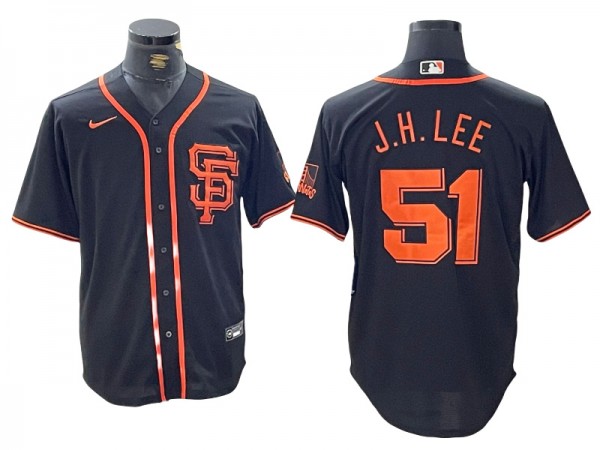 San Francisco Giants #51 Jung Hoo Lee Black Limited Jersey