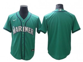 Seattle Mariners Blank Aqua Alternate Cool Base Jersey