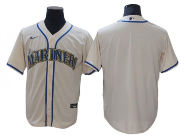 Seattle Mariners Blank Cream Alternate Cool Base Jersey