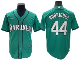 Seattle Mariners #44 Julio Rodriguez Aqua Alternate Cool Base Jersey