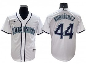 Seattle Mariners #44 Julio Rodriguez White Home Cool Base Jersey