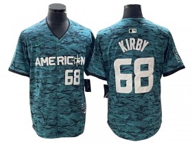 American League Seattle Mariners #68 George Kirby Teal 2023 MLB All-Star Game Jersey