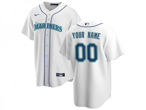 Custom Seattle Mariners Cool Base Jersey