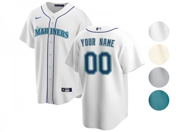 Custom Seattle Mariners Cool Base Jersey