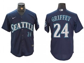 Seattle Mariners #24 Ken Griffey Jr. Navy Limited Jersey