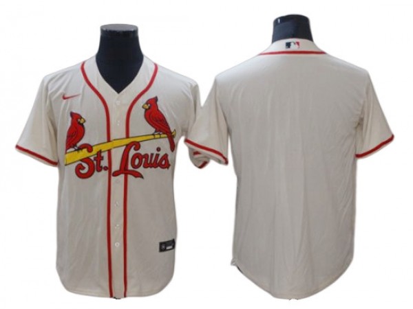 St. Louis Cardinals Blank Cream Alternate Cool Base Jersey