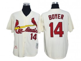 St. Louis Cardinals #14 Ken Boyer Cream 1964 Throwback Jersey