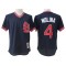 St. Louis Cardinals #4 Yadier Molina Navy Mesh Batting Practice Throwback Jersey