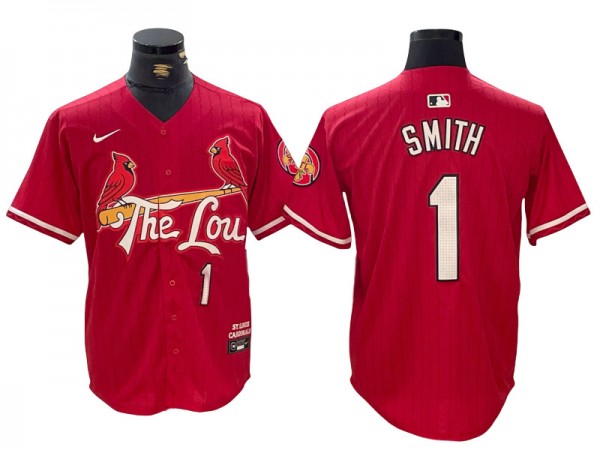 St. Louis Cardinals #1 Ozzie Smith Red 2024 City Connect Limited Jersey