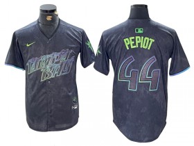 Tampa Bay Rays #44 Ryan Pepiot Charcoal 2024 City Connect Limited Jersey