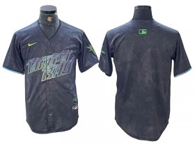 Tampa Bay Rays Blank Charcoal 2024 City Connect Limited Jersey