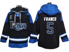 Tampa Bay Rays #5 Wander Franco Black Pullover Hoodie