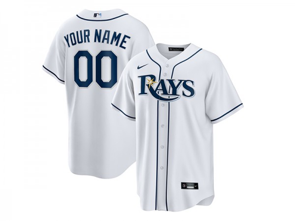 Custom Tampa Bay Rays Cool Base Jersey