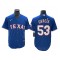 Texas Rangers #53 Adolis Garcia Royal Cool Base Jersey