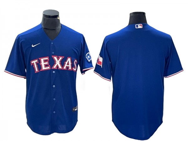 Texas Rangers Blank Royal Alternate Cool Base  Jersey