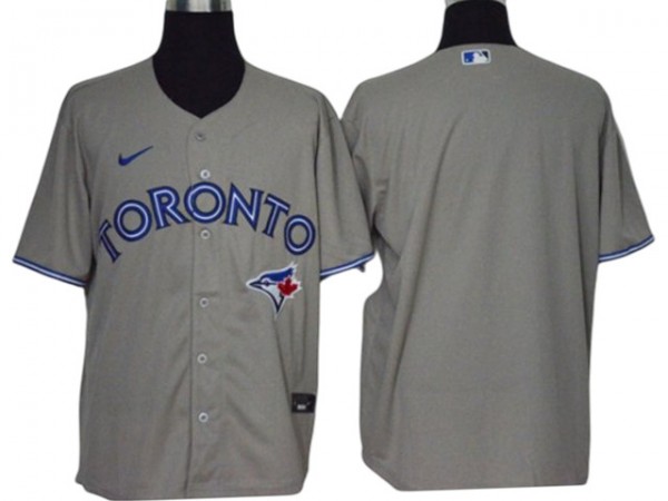 Toronto Blue Jays Blank Gray Cool Base Jersey