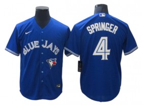 Toronto Blue Jays #4 George Springer Royal Cool Base Jersey