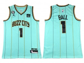 Charlotte Hornets #1 LaMelo Ball 2022/23 Teal City Edition Swingman Jersey