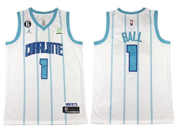 Charlotte Hornets #1 LaMelo Ball White Swingman Jersey