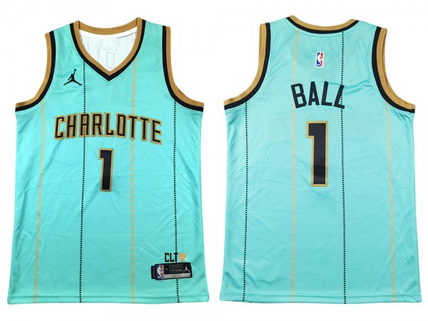 Charlotte Hornets #1 LaMelo Ball Teal 2024/25 City Edition Swingman Jersey Charlotte Hornets #1 LaMelo Ball Teal 2024/25 City Edition Swingman Jersey