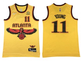 Atlanta Hawks #11 Trae Young Yellow 2021/22 City Edition Swingman Jersey