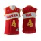 Atlanta Hawks #4 Spud Webb Red Hardwood Classics Jersey