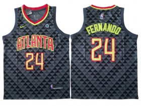 Atlanta Hawks #24 Bruno Fernando Black Icon Edition Swingman Jersey