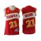 Atlanta Hawks #21 Dominique Wilkins Red Hardwood Classics Jersey