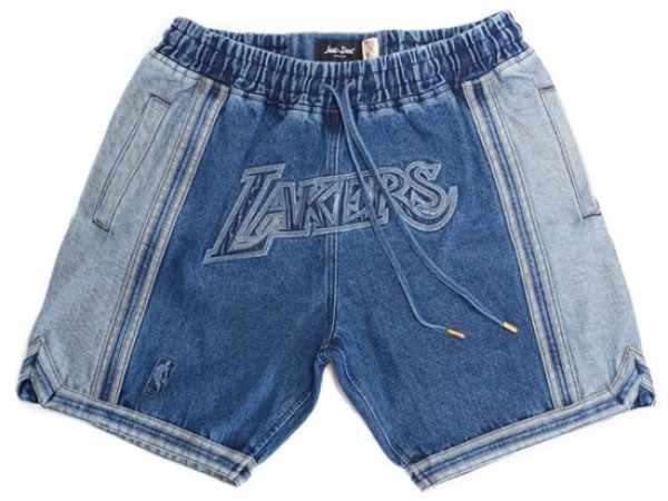 Los Angeles Lakers Just Don "Lakers" Blue Basketball Shorts